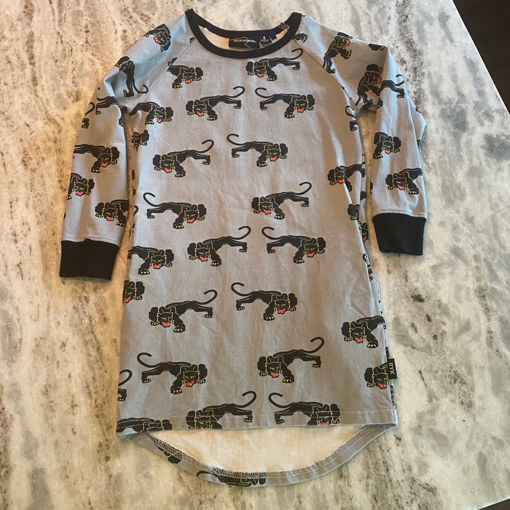Rock Your Kid - panther dress size 4